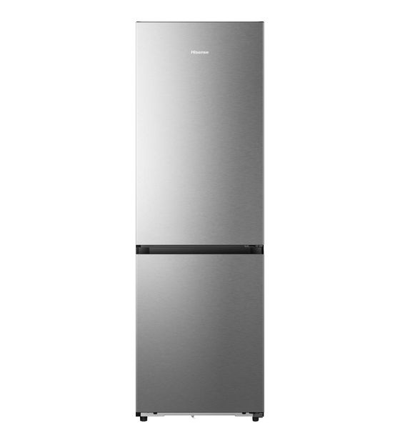 Hisense RB3K330SAIC 190 l / 115 l Kühl-Gefrierkombi freistehend NoFrost 165 kWh Jahr  (Grau, Edelstahl) f&uuml;r 590,00 Euro