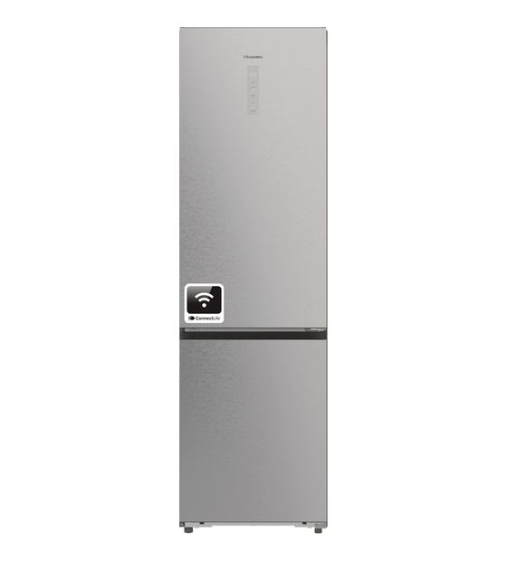 Hisense RB5P410SACC 253 l / 130 l Kühl-Gefrierkombi freistehend NoFrost 181,59 kWh Jahr (Grau, Edelstahl, Dunkles Grau) f&uuml;r 673,00 Euro
