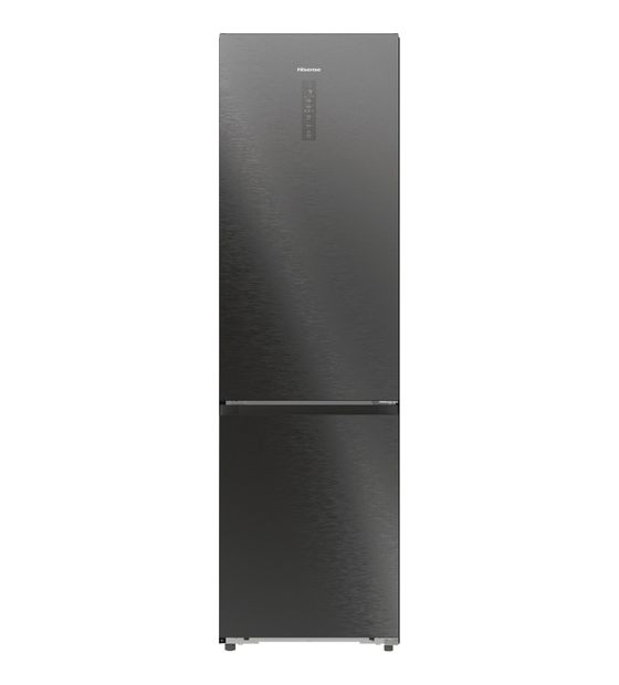 Hisense RB5P410SAFC 253 l / 130 l Kühl-Gefrierkombi freistehend NoFrost 181,59 kWh Jahr  (Schwarz, Edelstahl) f&uuml;r 673,00 Euro
