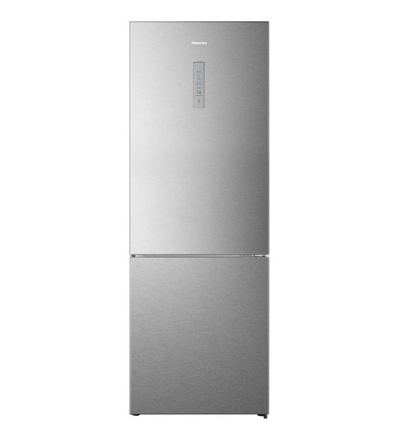 Hisense RB645N4BIB 345 l / 150 l Kühl-Gefrierkombi freistehend NoFrost 152 kWh Jahr  (Grau, Edelstahl) f&uuml;r 968,00 Euro
