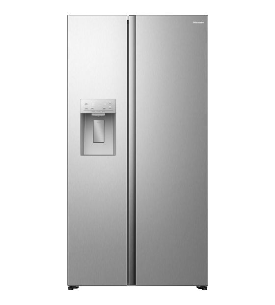 Hisense RS5P528STIE Side-by-Side Kühl-/ Gefrierkombination 347 l / 181 l 312 kWh NoFrost 1786 mm x 911 mm  (Grau, Edelstahl) f&uuml;r 862,00 Euro