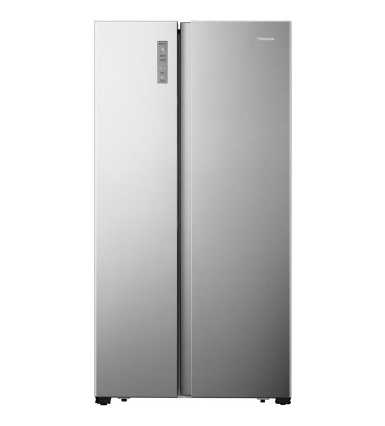 Hisense RS677N4BIE Side-by-Side Kühl-/ Gefrierkombination 334 l / 185 l 309 kWh NoFrost 1786 mm x 910 mm  (Grau, Edelstahl) f&uuml;r 708,00 Euro