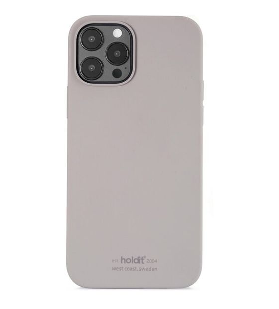 HoldIt Silicone Case Cover für Apple iPhone 12 Pro  (Graubraun) f&uuml;r 19,90 Euro