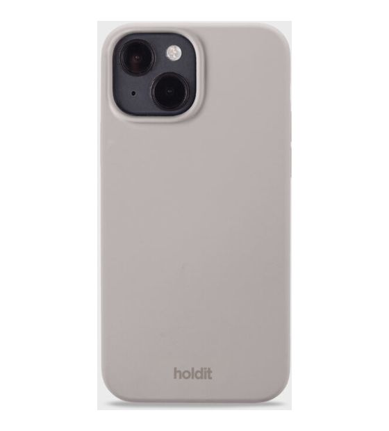 HoldIt Silicone Case Cover für Apple iPhone 14  (Graubraun) f&uuml;r 19,90 Euro