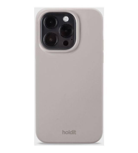 HoldIt Silicone Case Cover für Apple iPhone 14 Pro  (Graubraun) f&uuml;r 19,90 Euro