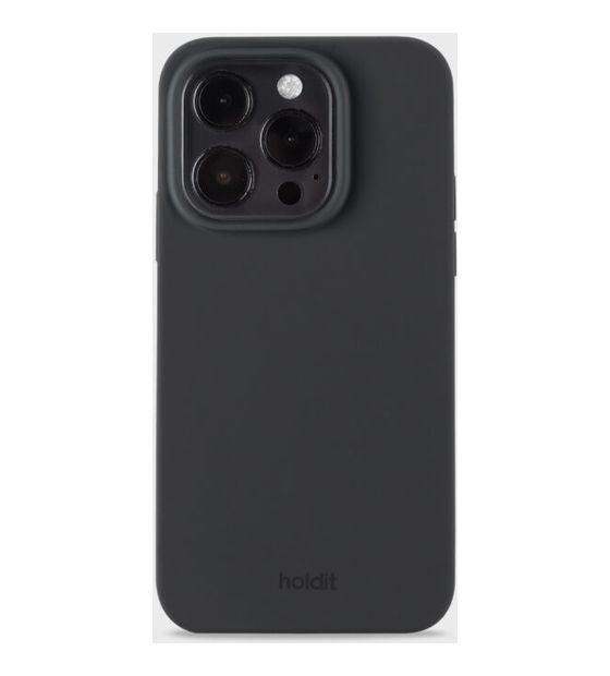HoldIt Silicone Case Cover für Apple iPhone 15 Pro  (Schwarz) f&uuml;r 19,90 Euro