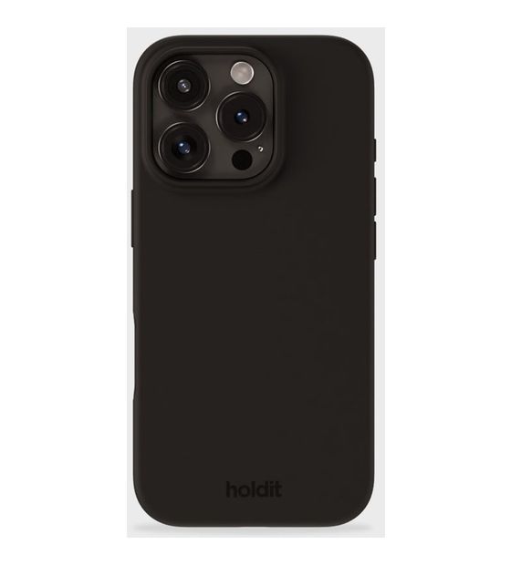 HoldIt Silicone Case Cover für Apple iPhone 16 Pro Max  (Schwarz) f&uuml;r 17,99 Euro