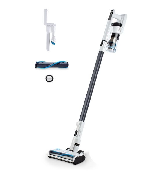 hoogo S3 Handstaubsauger Beutellos bis 50 min Laufzeit 26 V  (Graphit, Weiß) f&uuml;r 248,99 Euro