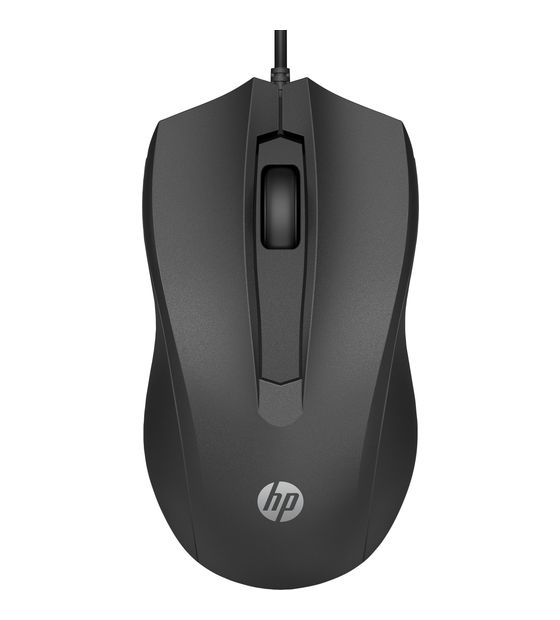 HP 100 1600 DPI Büro Maus Optisch  (Schwarz) f&uuml;r 9,99 Euro