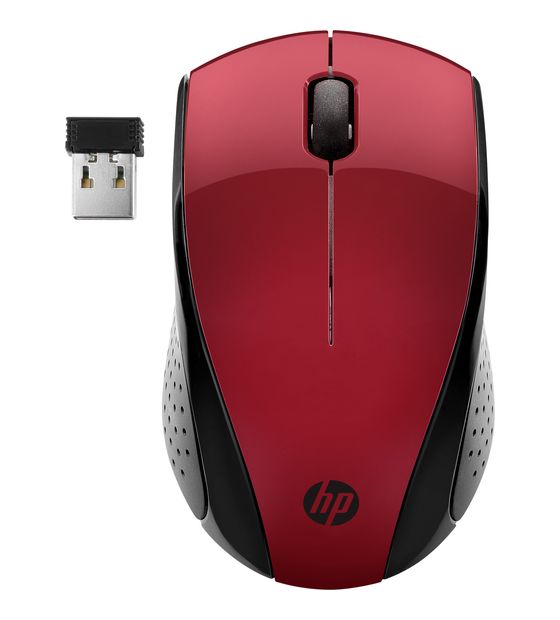 HP 220 1600 DPI Büro Maus Optisch  (Schwarz, Rot) f&uuml;r 13,99 Euro