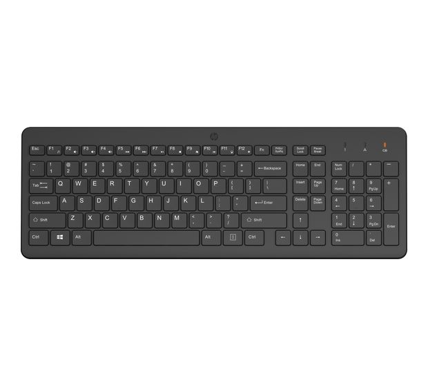 HP 220 Home Tastatur RF Wireless 2.4 GHz  (Schwarz) f&uuml;r 14,99 Euro
