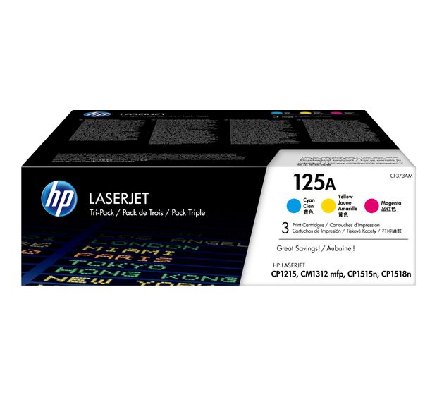 HP Nr.125A originale Druckerpatronen Cyan, Magenta, Gelb f&uuml;r 309,00 Euro