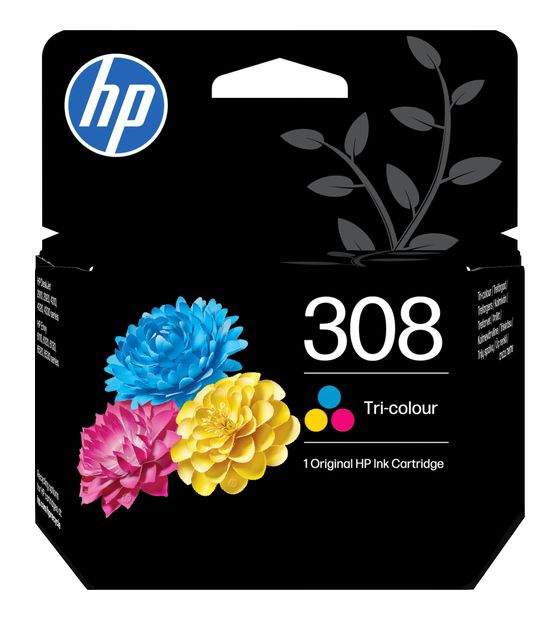 HP Nr.308 2er-Pack originale Druckerpatronen Schwarz, Cyan, Magenta, Gelb 160 Seiten f&uuml;r 38,99 Euro