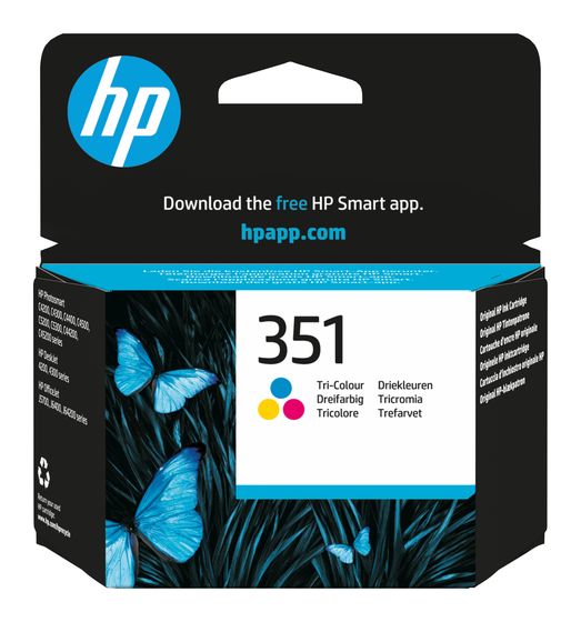 HP Nr.351 Druckerpatronen Cyan, Magenta, Gelb f&uuml;r 45,99 Euro