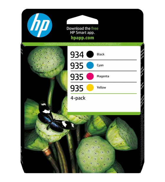 HP Nr.934XL/935 originale Druckerpatronen Schwarz, Cyan, Magenta, Gelb 10 ml 4,5 ml 400 Seiten f&uuml;r 94,49 Euro