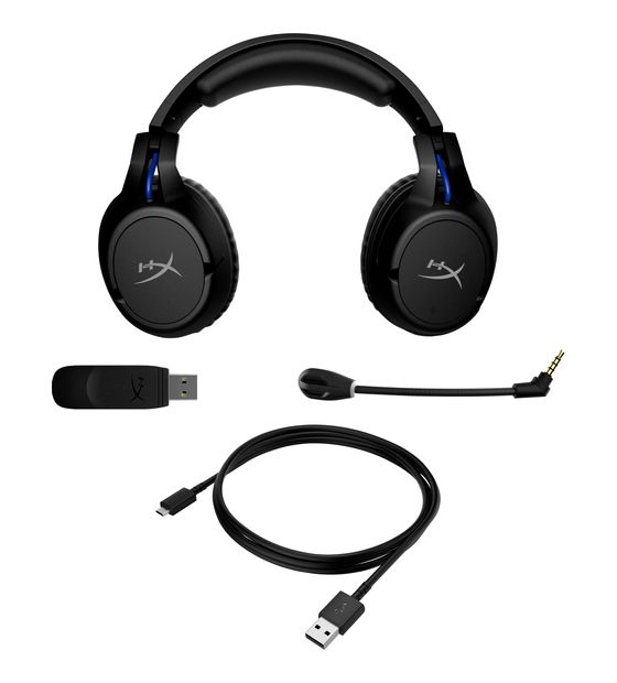 HyperX Cloud Flight Gaming Over Ear Kopfhörer kabelgebunden&kabellos  (Schwarz) f&uuml;r 100,99 Euro