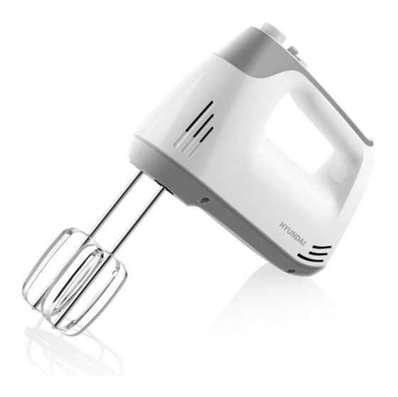 Hyundai HM707 Handmixer 300 W 5 Stufen  (Weiß, Grau) f&uuml;r 24,99 Euro