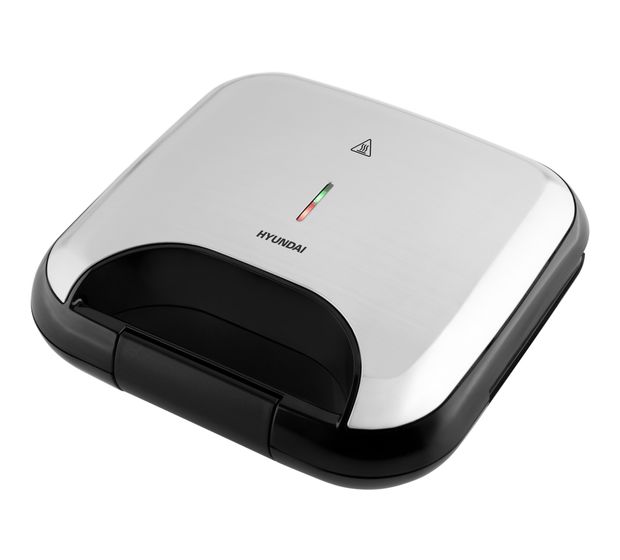 Hyundai SM615 Sandwichmaker 750 W für 2 Sandwiches  (Schwarz, Silber) f&uuml;r 26,99 Euro