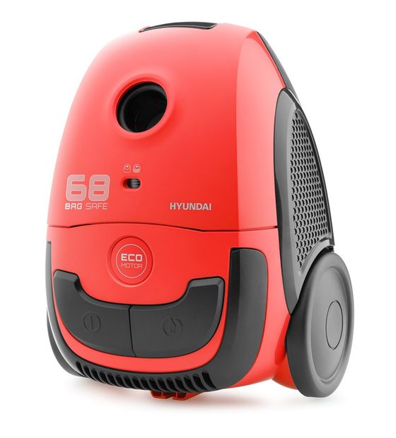 Hyundai UVC068 Bodenstaubsauger mit Staubbeutel 800 W  (Rot) f&uuml;r 63,99 Euro