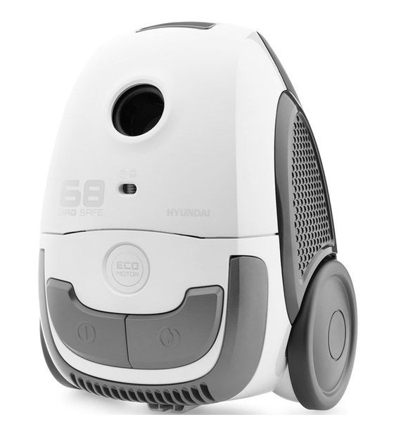 Hyundai UVC068 Bodenstaubsauger mit Staubbeutel 800 W  (Weiß, Grau) f&uuml;r 68,49 Euro
