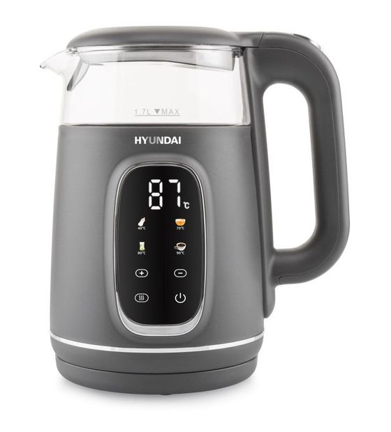 Hyundai VK670 1,7 l Wasserkocher 2200 W  (Grau) f&uuml;r 44,99 Euro