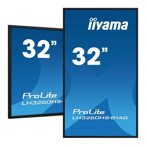 iiyama ProLite LH3260HS-B1AG Full HD Monitor 80 cm (31.5 Zoll) 16:9 8 ms  (Schwarz) f&uuml;r 396,00 Euro