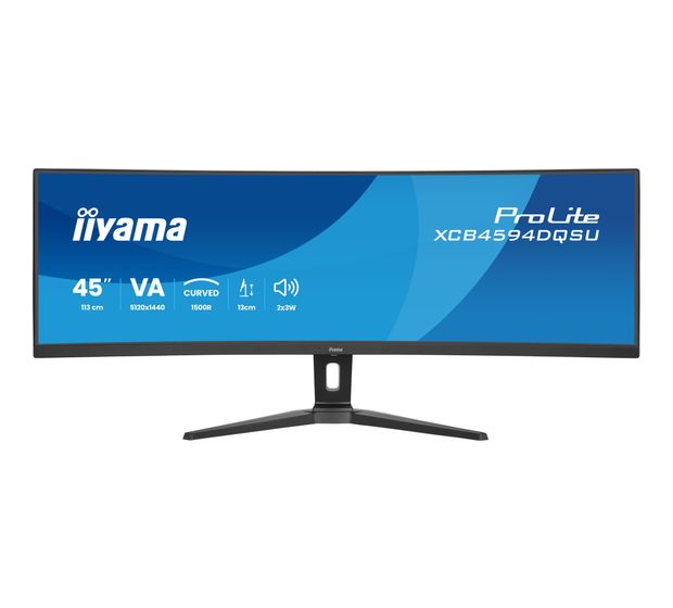 iiyama ProLite XCB4594DQSU-B1 Quad HD Monitor 113 cm ( 44.5 Zoll) 32:9 2 ms 450 cd/m²  (Schwarz) f&uuml;r 539,00 Euro