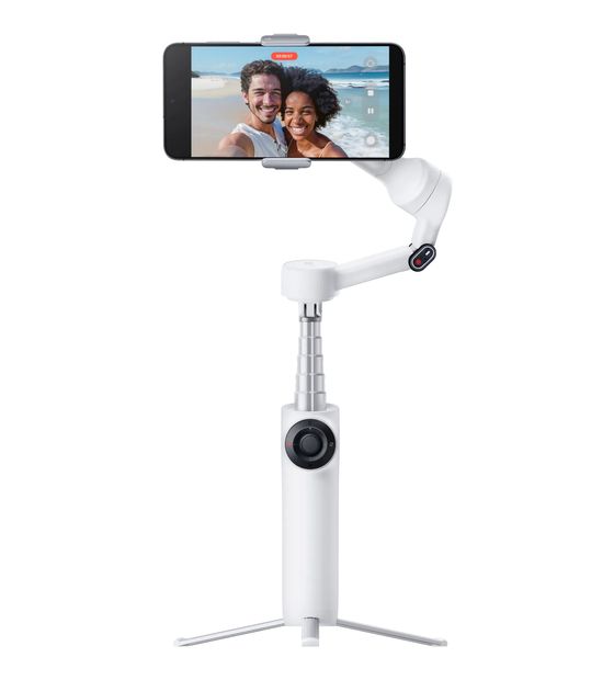 Insta360 Flow 2 Standard Bundle Stativ Gimbal für Smartphone faltbar Bluetooth  (Weiß) f&uuml;r 109,99 Euro