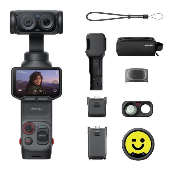 Insta360 Luna Ultra Creator Bundle 20224 x 10112 Pixel Actioncam 200 MP  (Schwarz) f&uuml;r 929,00 Euro