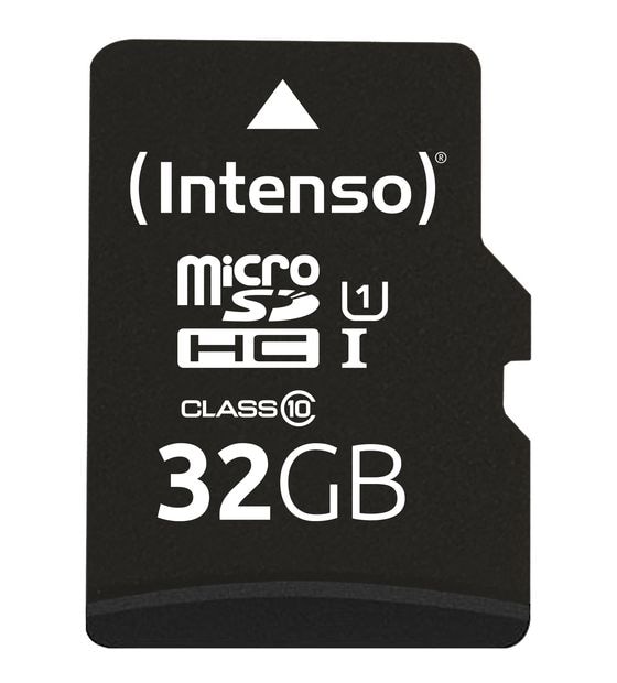 Intenso 3423480 MicroSDHC Speicherkarte 32 GB Class 1 (U1) Klasse 10 f&uuml;r 9,99 Euro