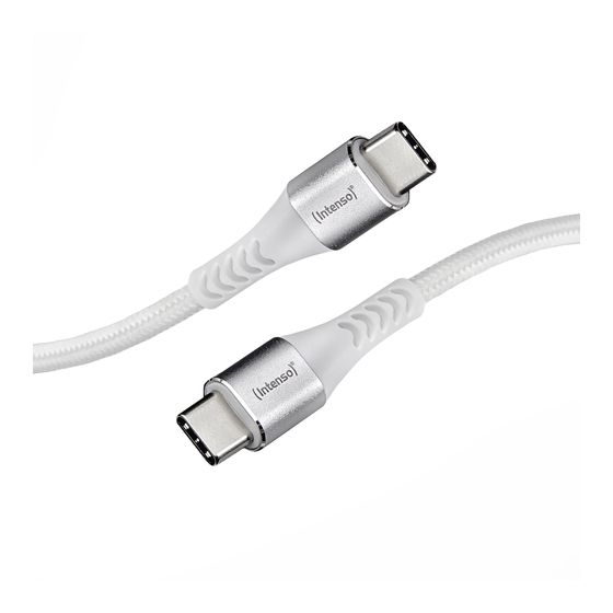 Intenso 7901002 0,48 Gbit/s Stecker USB C auf USB C bis 60 W 1,5 m  (Weiß) f&uuml;r 7,99 Euro