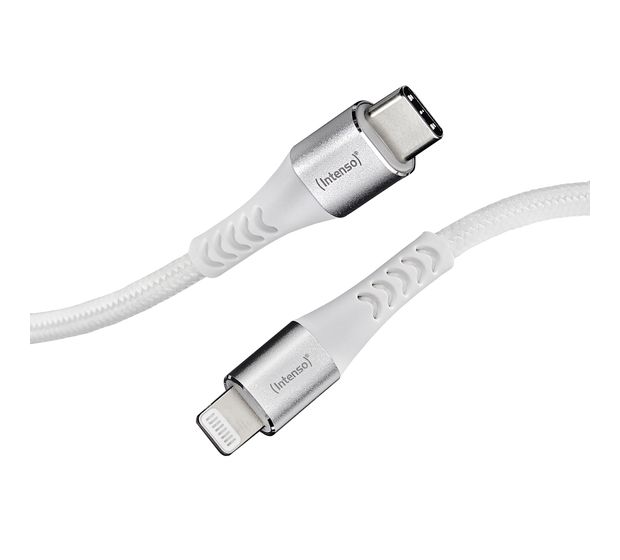 Intenso 7902002 Stecker USB C auf USB C/Lightning bis 27 W 1,5 m  (Weiß) f&uuml;r 13,99 Euro