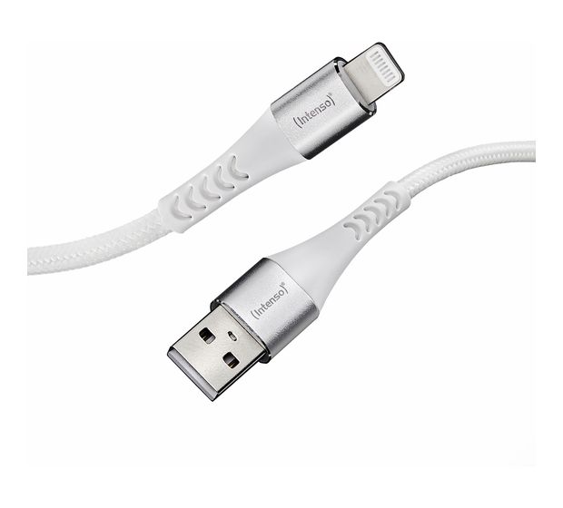 Intenso 7902102 Stecker USB A auf USB C/Micro USB-A/Lightning bis 12 W 1,5 m  (Weiß) f&uuml;r 13,99 Euro