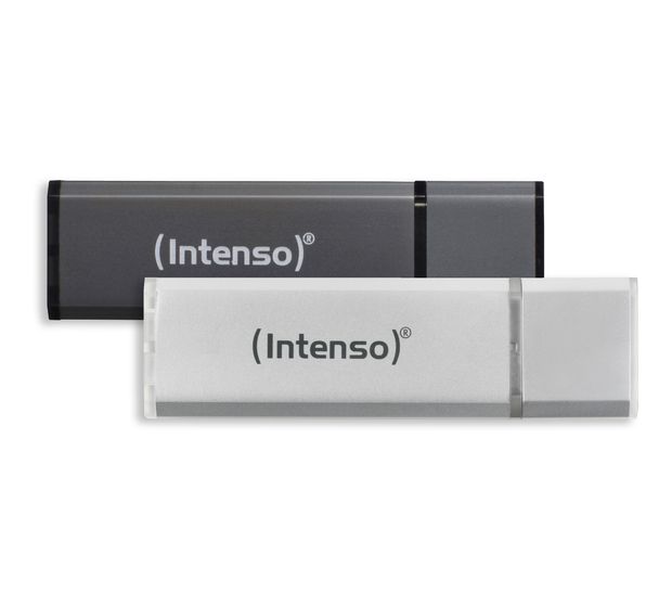 Intenso Alu Line USB Typ-A Stick 32 GB  (Anthrazit, Silber) f&uuml;r 13,99 Euro