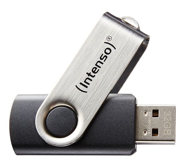 Intenso Basic Line USB Typ-A Stick 16 GB  (Schwarz, Silber) f&uuml;r 5,99 Euro