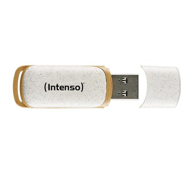 Intenso Green Line USB Typ-A Stick 64 GB  (Beige, Braun) f&uuml;r 11,99 Euro