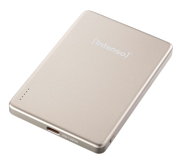 Intenso MW 5000 mAh Powerbank USB Typ-C Kabelloses Laden  (Champagner) f&uuml;r 19,99 Euro
