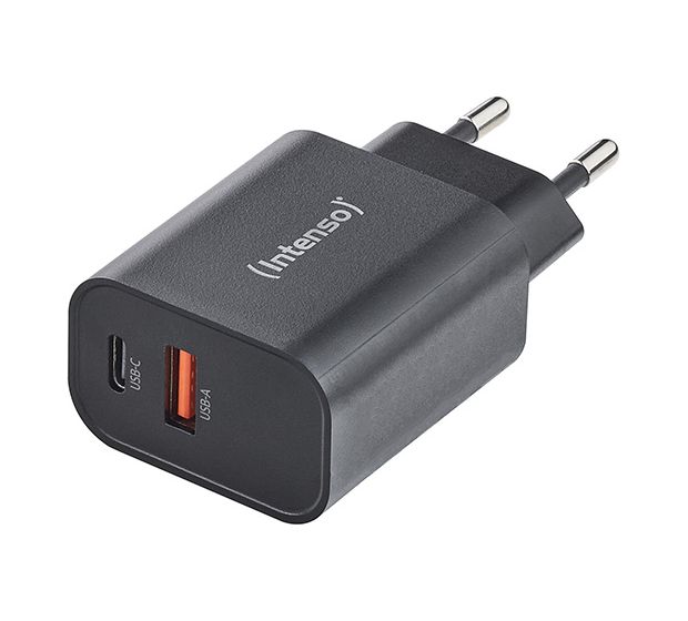 Intenso Power Adapter W30AC, 30W, USB-A und USB-C Anschluss, schwarz f&uuml;r 14,99 Euro