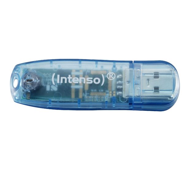 Intenso Rainbow Line USB Typ-A Stick 4 GB  (Blau) f&uuml;r 4,49 Euro