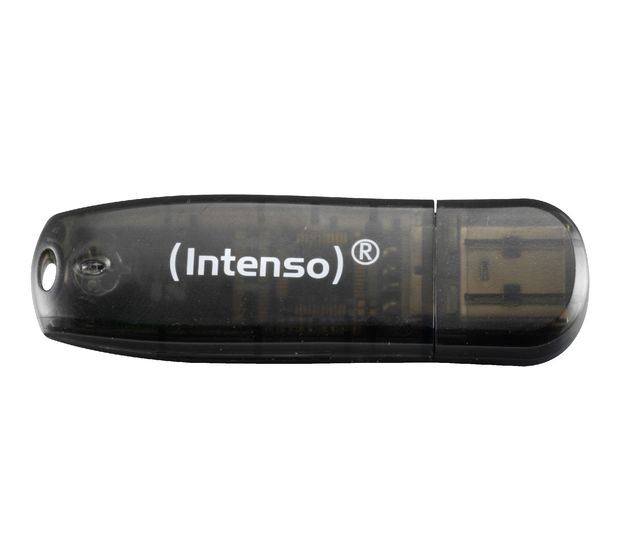 Intenso Rainbow Line USB Typ-A Stick 16 GB  (Schwarz) f&uuml;r 5,99 Euro