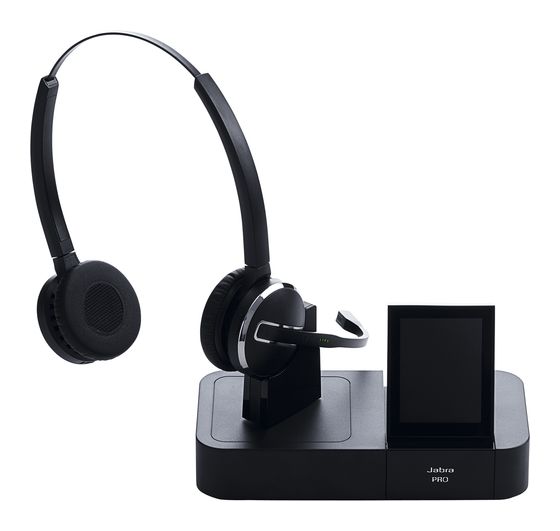 Jabra Pro 9460 Duo Ohraufliegender Kopfhörer kabellos Mikro-USB  (Schwarz) f&uuml;r 399,00 Euro