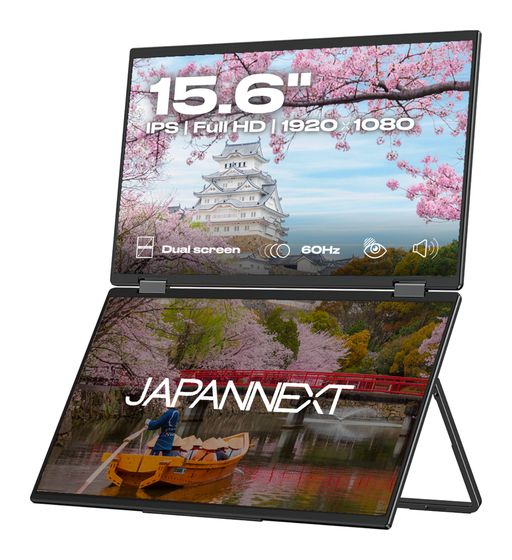 JAPANNEXT JN-DMD-IPS156F Full HD Monitor 39,6 cm (15.6 Zoll) 16:9 20 ms 250 cd/m²  (Schwarz) f&uuml;r 319,99 Euro