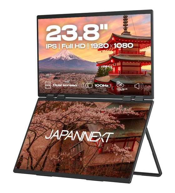 JAPANNEXT JN-DMD-IPS238F-C4 Full HD Monitor 60,5 cm (23.8 Zoll) 16:9 14 ms 250 cd/m²  (Schwarz) f&uuml;r 449,99 Euro