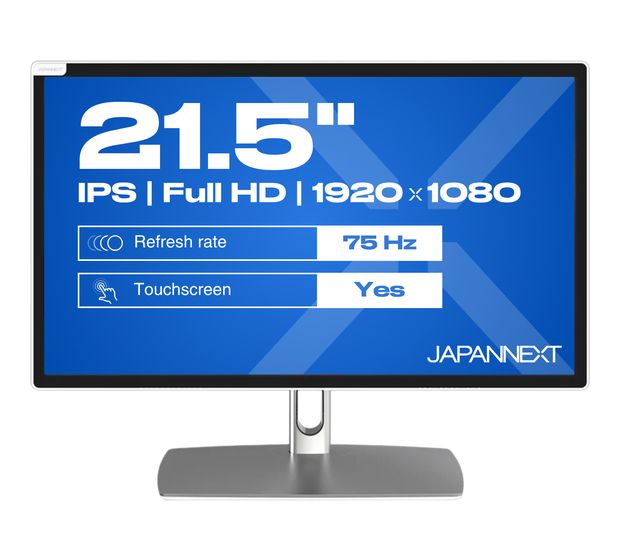 JAPANNEXT JN-IPS2152FHDR-C65W-FLD-T Full HD Monitor 54,6 cm (21.5 Zoll) 16:9 8 ms 250 cd/m²  (Grau) f&uuml;r 280,00 Euro