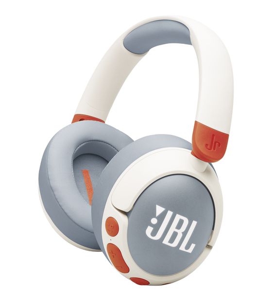 JBL Junior 470NC Over Ear Bluetooth Kopfhörer kabellos USB Typ-C  (Hellgrau, Weiß) f&uuml;r 64,99 Euro