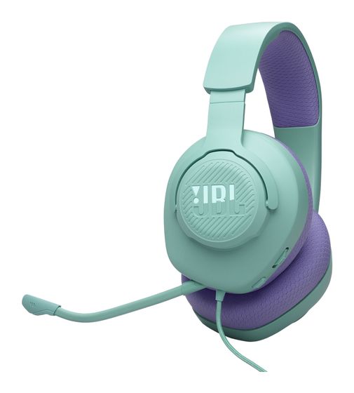 JBL Quantum 100M2 Over Ear Kopfhörer Kabelgebunden  (Cyan) f&uuml;r 34,99 Euro