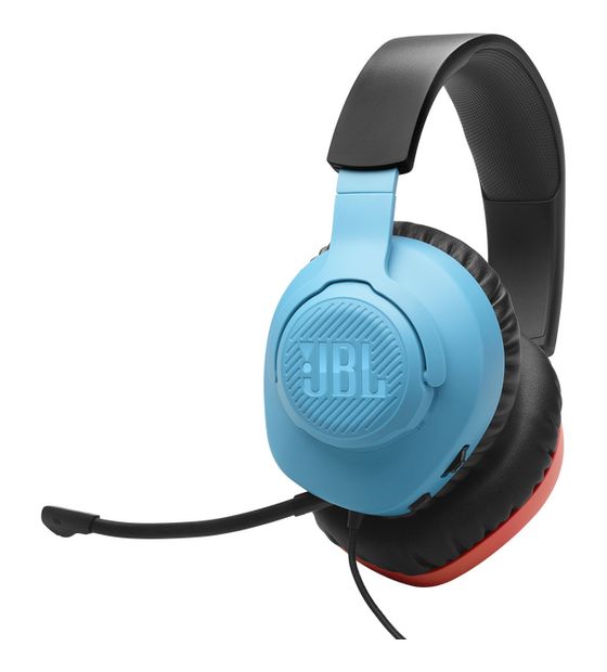 JBL Quantum 100N Over Ear Kopfhörer Kabelgebunden  (Blau, Rot) f&uuml;r 32,99 Euro