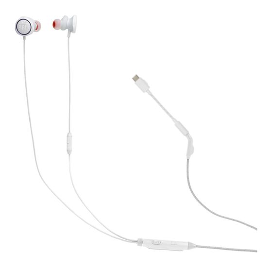 JBL Quantum 50C In-Ear Kopfhörer Kabelgebunden  (Weiß) f&uuml;r 26,99 Euro