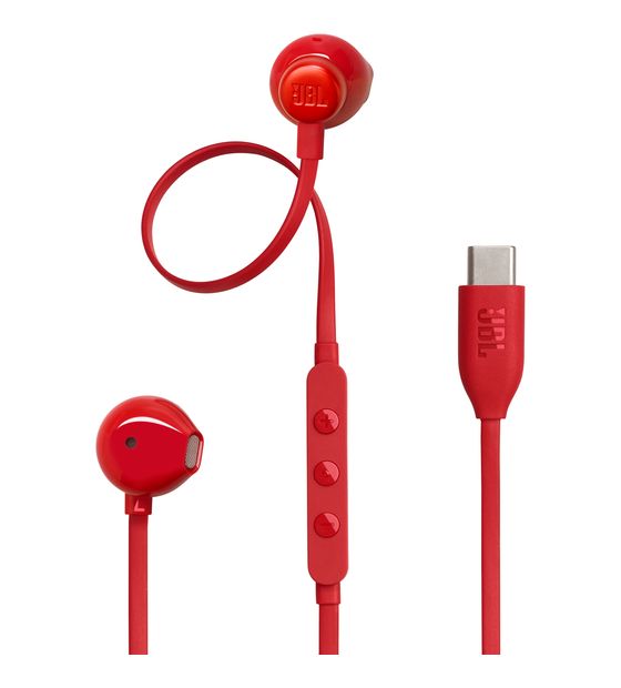 JBL Tune 305C In-Ear Kopfhörer Kabelgebunden USB Typ-C  (Rot) f&uuml;r 19,99 Euro