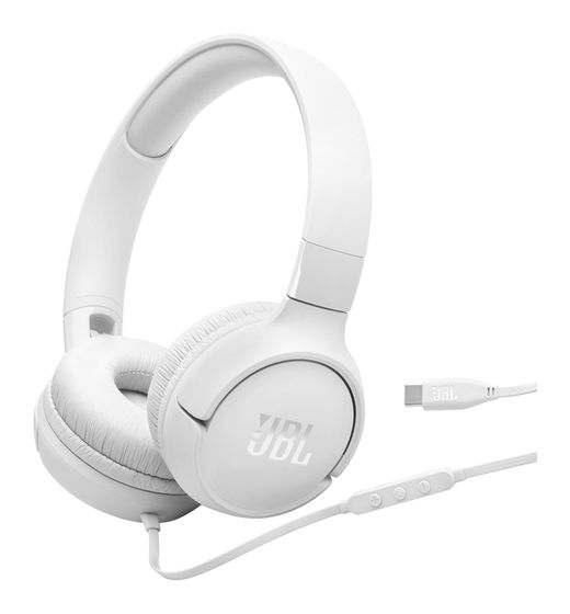JBL Tune 520C Ohraufliegender Kopfhörer Kabelgebunden USB Typ-C  (Weiß) f&uuml;r 39,99 Euro